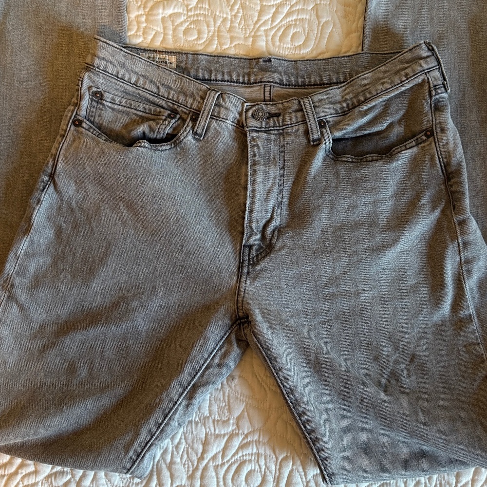 Levis Mens 511 Faded Gray Jeans 34/34.